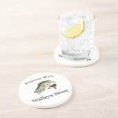 Geïnfecteerd met walleye koorts zandsteen onderzetter (Zijkant)