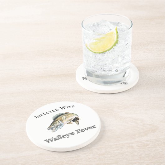 Geïnfecteerd met walleye koorts zandsteen onderzetter (Zijkant)