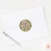 Geïnfundeerd met liefde Olijfolie Wedding Favoriet Ronde Sticker (Envelop)