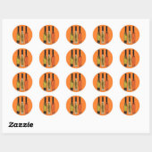 Geïnfundeerde oliën ronde sticker (Vel)