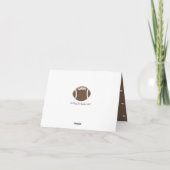 GEINITIALEERDE VOETBAL TROUWKAARTJE BEDANKT (Achterkant)