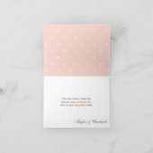 GEINITIALEN MONOGRAM HATTENMAKER HUWELIJKSKAARTJE  BEDANKKAART (Binnen)