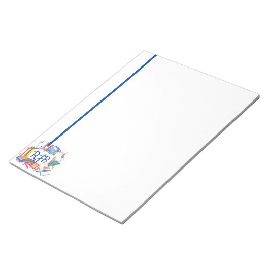 Geïnitialiseerde leerkrachten notitieblok (Schuin)