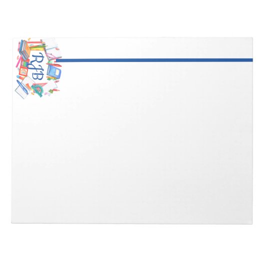 Geïnitialiseerde leerkrachten notitieblok (Voorkant)