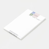 geïnitialiseerde notities voor 'coole tone'-blokke post-it® notes (Schuin)