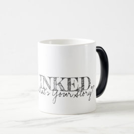 GEÏNKT. Wat is je verhaal? Tattoo Typografie Kunst Magische Mok