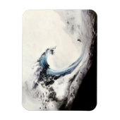 geïnkte blauwe oceaangolf magneet (Verticaal)