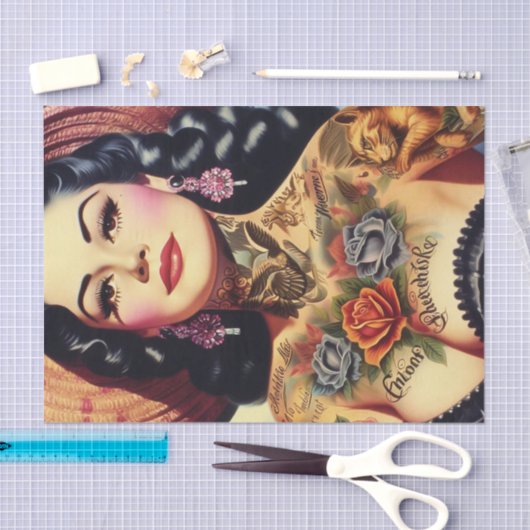  geïnkte pin-up tissuepapier (Craft)