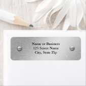 Geïnpenseerd aluminium en het Etiket van het Adres (Insitu)