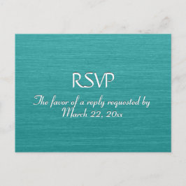 Geïnpenseerd Blauwgroen blauw menu RSVP