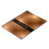 Geïnpenseerd koperen uiterlijk Aangepast Notitieboek (Linkerzijde)