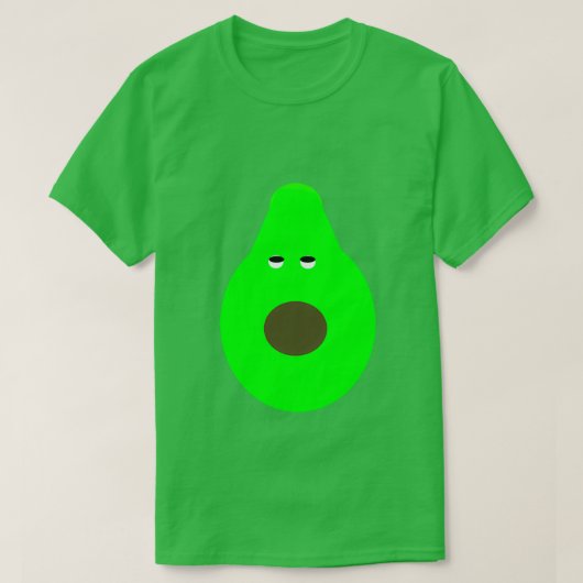 GEÏNRITATEERDE VOCADO DIE HUN OGEN ROLLEN T-SHIRT (Design voorkant)