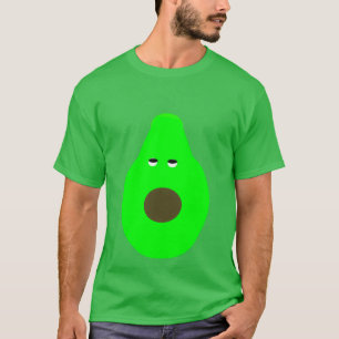 GEÏNRITATEERDE VOCADO DIE HUN OGEN ROLLEN T-SHIRT