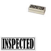 Geïnspecteerd Bedrijf Kantoor Ingelijste Eenvoudig Rubberstempel (Gestempeld)