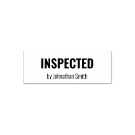GEÏNSPECTEERD door naam inspecteur Zakelijke sjabl Zelfinktende Stempel
