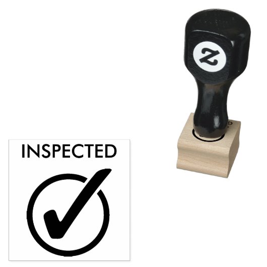 GEÏNSPECTEERD RUBBERSTEMPEL (Gestempeld)