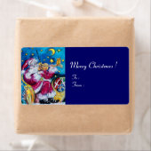 GEÏNSPIRED SANTA SPEELT VIOLIN Kerstnacht Etiket (Insitu)