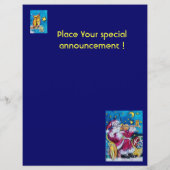 GEÏNSPIRED VIOLINIST SANTA-Kerstmis Flyer (Achterkant)