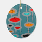 Geïnspireerd Abstract door atoommidden Keramisch Ornament (Links)