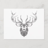 Geïnspireerd achterhoofd briefkaart (Voorkant)