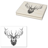 Geïnspireerd achterhoofd rubberstempel (Gestempeld)