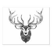 Geïnspireerd achterhoofd rubberstempel (Afrduk)