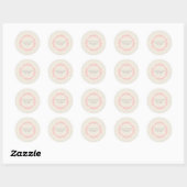geïnspireerd adres Sticker - roze (Vel)