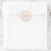 geïnspireerd adres Sticker - roze (Tas)