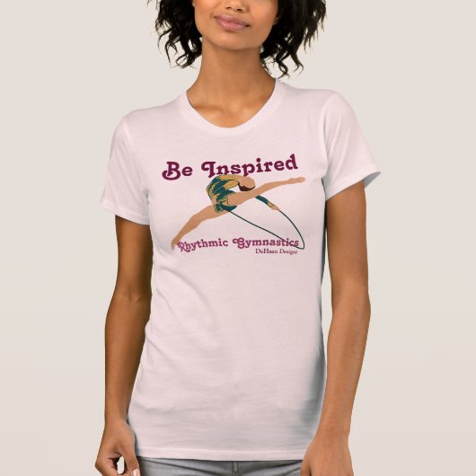 Geïnspireerd als Rythmic Gymnastic Damt-Shirt T-shirt (Voorkant)