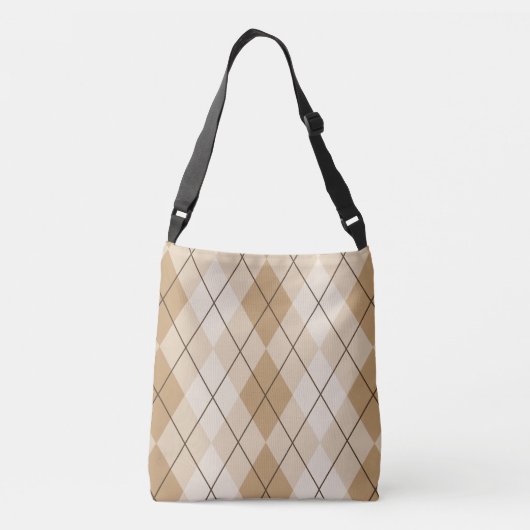  geïnspireerd (Argyle Pattern) - Crossbody Tas (Achterkant)