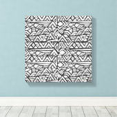 Geïnspireerd Artsy Tribal Pattern 6 Canvas Afdruk (Insitu (Houten vloer))