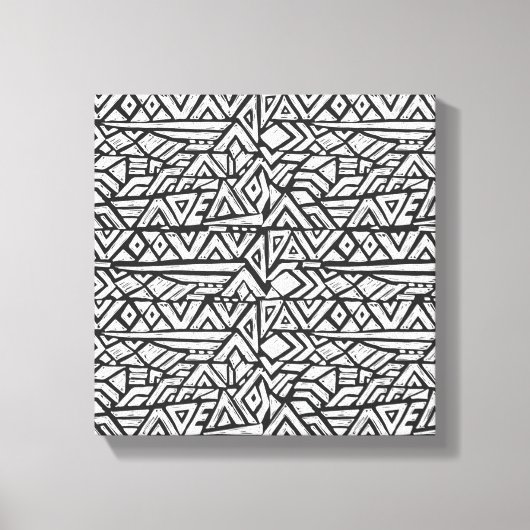 Geïnspireerd Artsy Tribal Pattern 6 Canvas Afdruk (Voorkant)