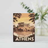  geïnspireerd Athene – iconisch Parthenon Briefkaart (Staand voorkant)