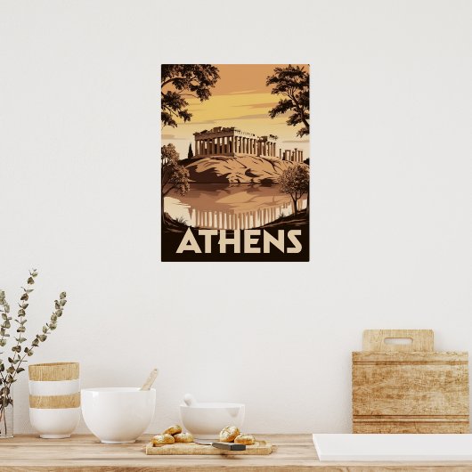  geïnspireerd Athene – iconisch Parthenon Poster (Keuken)