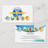 Geïnspireerd avontuur | Toerisme | Reisagent Visitekaartje (Voorkant / Achterkant)