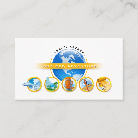 Geïnspireerd avontuur | Toerisme | Reisagent Visitekaartje (Voorkant)