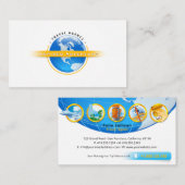 Geïnspireerd avontuur | Toerisme | Reisagent Visitekaartje (Voorkant / Achterkant)