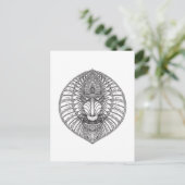 Geïnspireerd Baboon Face Briefkaart (Staand voorkant)