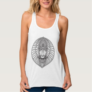 Geïnspireerd Baboon Face Tanktop