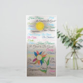 Geïnspireerd Bedankkaart (Staand voorkant)