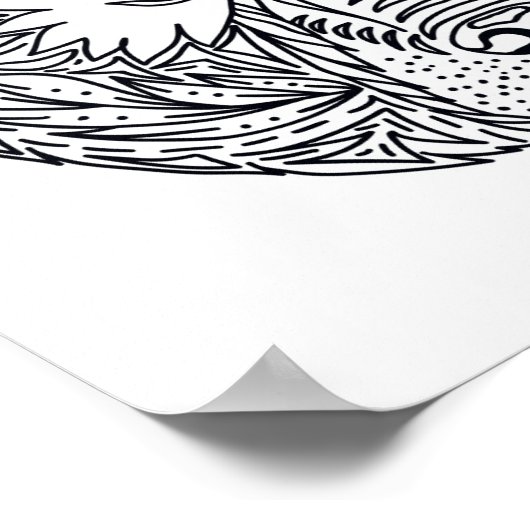 Geïnspireerd Beer 2 Poster (Hoek)