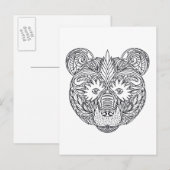 Geïnspireerd Beer Briefkaart (Voorkant / Achterkant)