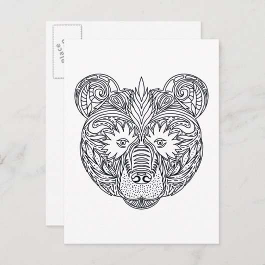 Geïnspireerd Beer Briefkaart (Voorkant / Achterkant)