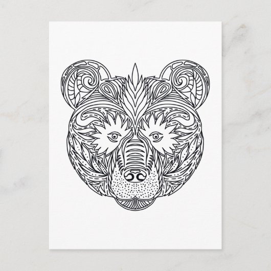 Geïnspireerd Beer Briefkaart (Voorkant)