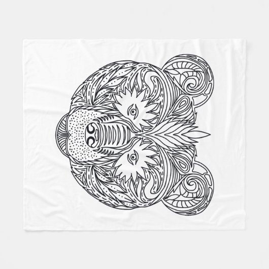 Geïnspireerd Beer Fleece Deken (Voorkant (Horizontaal))