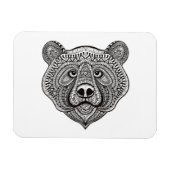 Geïnspireerd Beer gezicht Magneet (Horizontaal)