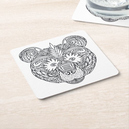 Geïnspireerd Beer Kartonnen Onderzetters (Schuin)