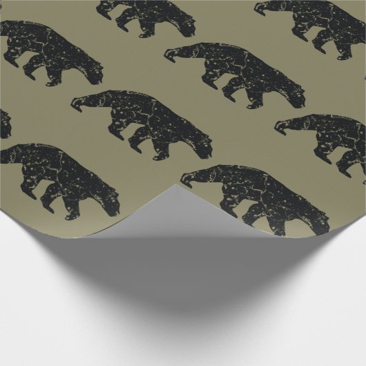 -geïnspireerd Beer-opvulpapier Cadeaupapier (Hoek)