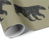 -geïnspireerd Beer-opvulpapier Cadeaupapier (Rol Hoek)