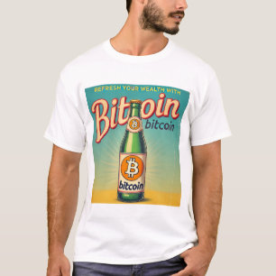 -geïnspireerd Bitcoin BTC Cryptocurrency Design T-shirt
